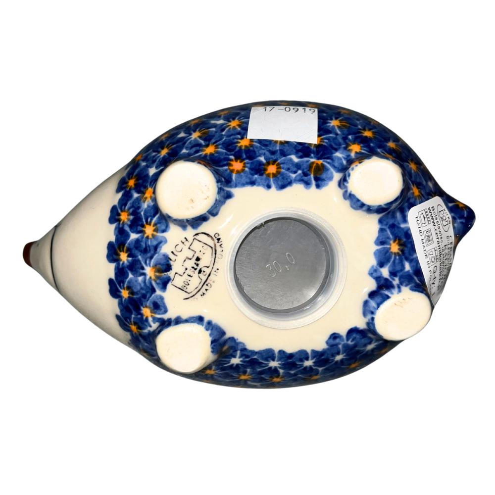 kalich polish pottery hedgehog piggy bank fox acorns 446 - Polish